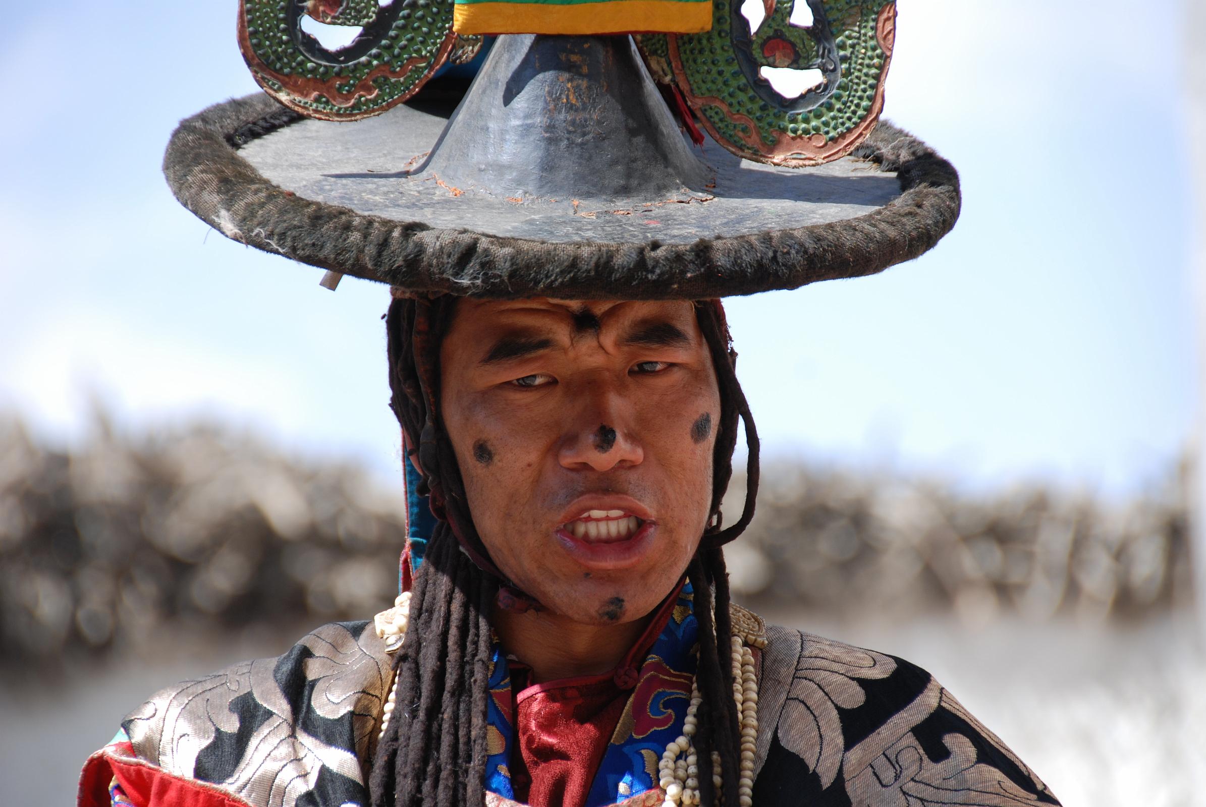 Mustang Lo Manthang Tiji Festival Day 3 05 Dorje Jono Close Up